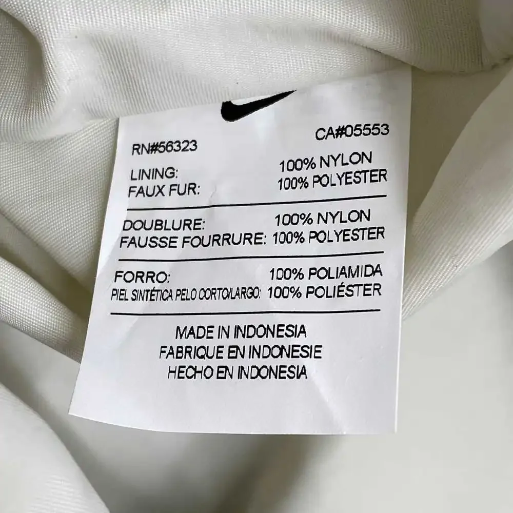 Nike Gray White Fuzzy Tote Bag | Nylon & Polyester Tote, OS - Picture 4 of 8